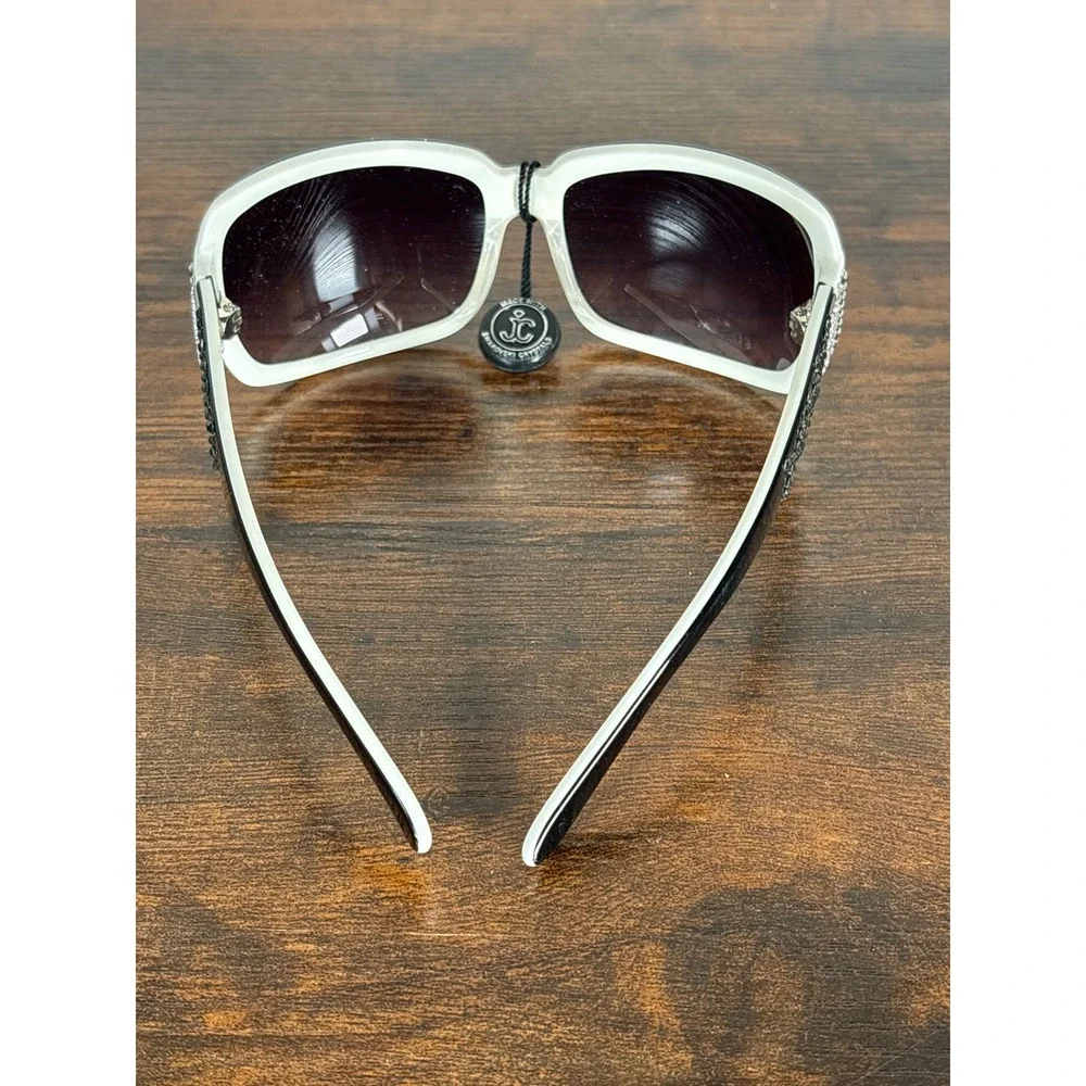 Jimmy Crystal New York GL907 C03 Swarovski Crystal Sunglasses White Black‎